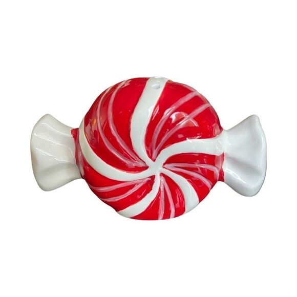 TAG Holiday Candy Peppermint Twist Salt & Pepper Set of 2 Red & Green NIB - Picture 7 of 15